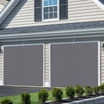 thumbnail image 3 of Grey Pure Color Garage Door Cover Banner 6 x 13 FT, Aesthetics Contemporary Luxury Garage Door Curtains Backdrop with Grommets for Indoor Outdoor Wall Party Porch Yard Decorations Background, 3 of 9