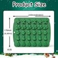 thumbnail image 2 of 2 Pcs Mini Christmas Candy Molds, Silicone 60 Cavity Chocolate Mold, Tree Santa Snowman Stocking Bell Gingerbread Shape Gummy Making Set, Food Grade for Gifts Cookies Dog Treats, 2 of 8