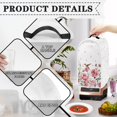 thumbnail image 4 of HELLHERO Hummingbird Rose Kitchen Blender Dust Cover 1pc Food Processor Cover Polyester Spill-Proof for Kitchen Use There is only one dust cover, 4 of 6
