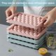 thumbnail image 4 of Yuarrent 6 unids/set 33 rejillas cubitos de hielo bandeja de bolas moldes reutilizables bandejas de glaseado moldes congelador barra DIY herramientas pala Barra de herramientas Rosado Yuarrent HA067688-01, 4 of 6