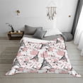 thumbnail image 6 of Salouo Paris Print Throw Blanket Gifts for Women Men Soft Flannel Blanket for Home Living Room Decor Bedroom Blanket Gifts for Mom Dad -60"x50", 6 of 6