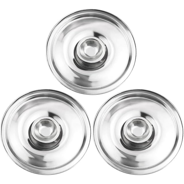 GFDYREE Stainless Steel Universal Lid ,4.7Inch Mini Pan Lid Bowl Covers Cookware Lid Replacement Accessories for Skillets Frying Pans (12cm)