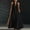 *Black, variant on ClodeEU Women's Halter Neck V Neck Sleeveless Maxi Dress, Formal Evening Sundress Black,Women's Plus L