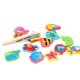 thumbnail image 5 of Juego de pesca magnética de madera para niños juguete de rompecabezas Tmvgtek Montessori de alta calidad pintura impermeable seguridad marina Aprendizaje Temprano, 5 of 7