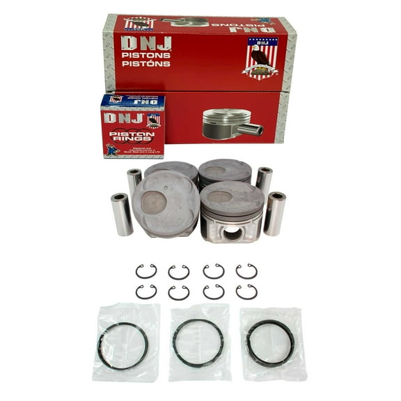 DNJ PRK678 Piston and Ring Kit Fits Cars & Trucks 2011-2017 Nissan Juke 1.6L L4 16V DOHC 1618cc