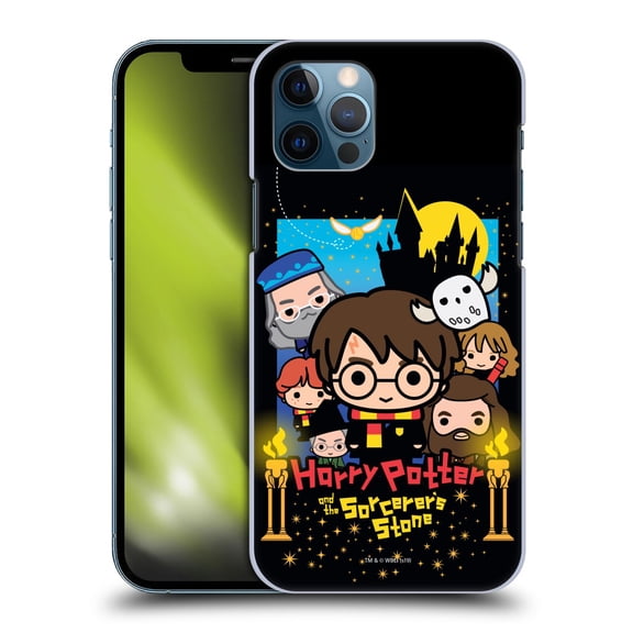 Head Case Designs Officially Licensed Harry Potter Deathly Hallows I Sorcerer's Stone Hard Back Case Compatible with Apple iPhone 12 / iPhone 12 Pro