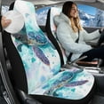 thumbnail image 2 of Uorisanigo Car Seat Covers, 2-Pack Easy Installation Blue Sea Turtle Front Seat Covers Comfort and Protection Seats Cushion for Most Cars, Auto Interior Accessories, 2 of 7