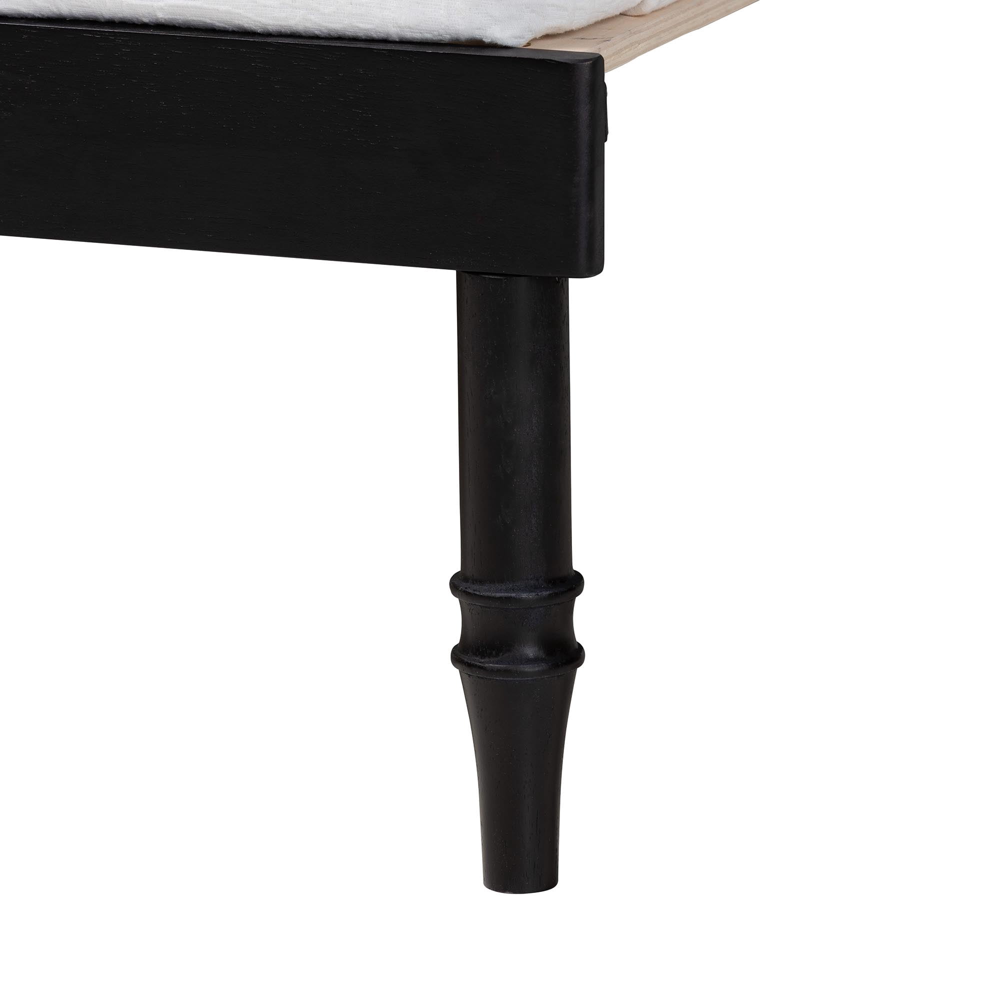 Baxton Studio Marisela Mid-Century Expandable Daybed, Twin to King, Black
