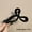 Black, variant on PC Hairpin Shark Clip Women's Advanced Bow Ribbon Back Head Disc Hair Clip Durable Hair Accessories-Black