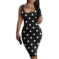 thumbnail image 1 of SMihono Robe Maxi Bohème d'Été pour Femmes Grande Taille Mode Décontractée Manches Courtes Épaules Dénudées Imprimé Col Rond Robe de Plage, 1 of 4
