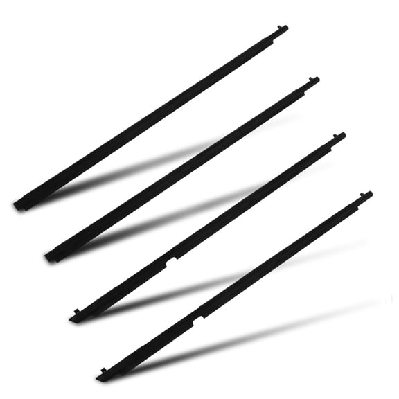 SCITOO Window Molding Trim for Toyota for 4Runner 2010-2021 4pcs OEM 75712-35011 75711-35011 75721-35011 75722-35011 Black Premium Weatherstrip Window Seal for Enhanced Weather Protection