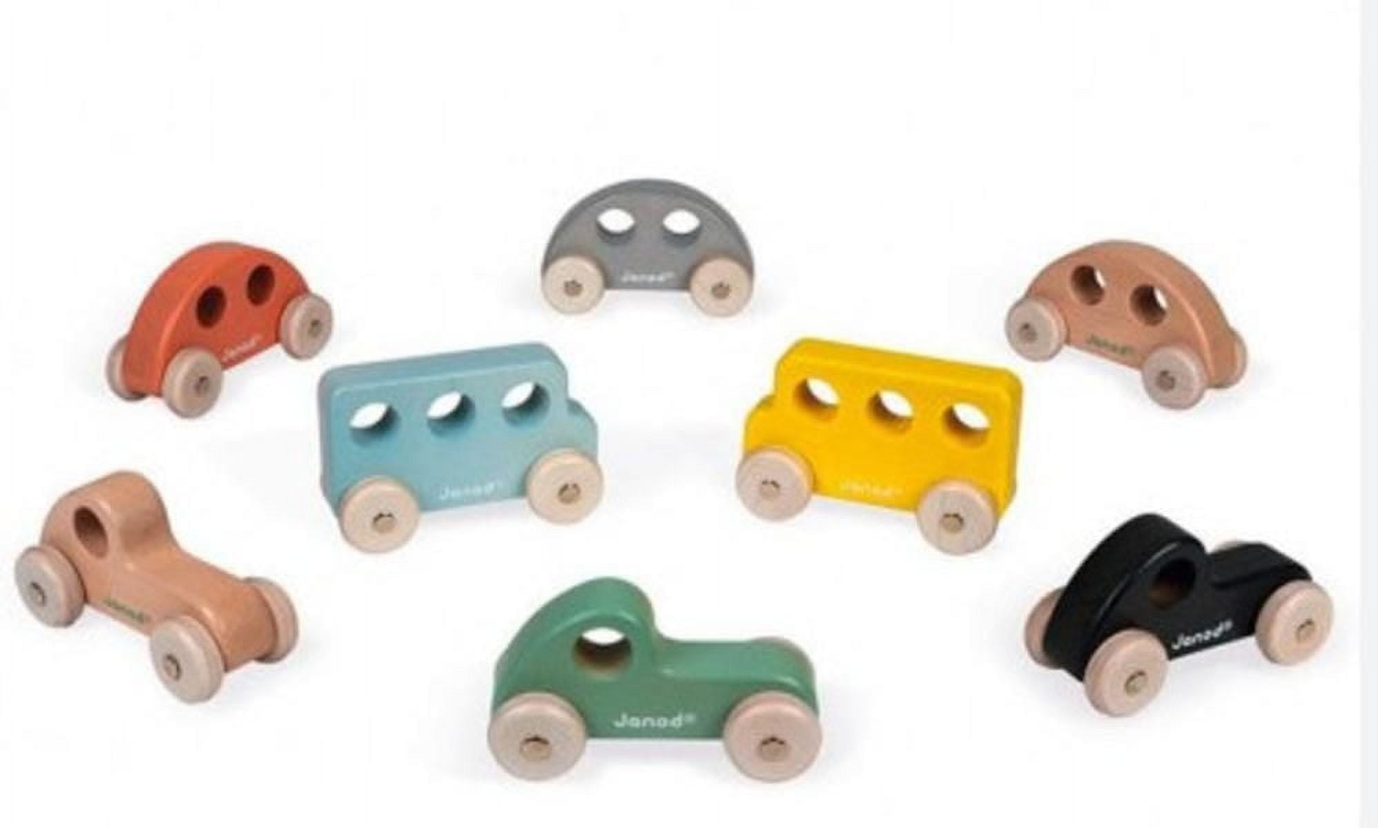 Janod - Sweet Cocoon - Push Along Vehicle - Made of wood - 18 months +, Toy Car