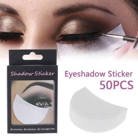 Willstar 50X Eyeshadow Shields Pads Guards Stickers Protector Under Eye Patches Eyeliner Guide Makeup Makeup Tool Eyes Lips Beauty