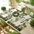 thumbnail image 6 of Happy St. Patrick's Day Placemats Set of 6, Leprechauns Legs Green Clovers Table Mats Washable Heat-Insulation Non-Slip Place Mats for Kitchen Dinner Table Indoor Outdoor Decor,13x19 Inch Beige, 6 of 9