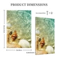 thumbnail image 3 of Daiia Starfish And Seashell Pattern Decorator Wall Plate Child Safe Outlet Cover, Switch and Outlet Covers,Size 1-Gang 5.0" x3.0" , Polycarbonate Thermoplastic-Style V, 3 of 6