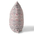 thumbnail image 2 of 18" X 18" Muted Pink Broadcloth Floral Throw Pillow, 2 of 5