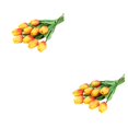 thumbnail image 1 of Flores falsas Bearachild PU Simulación Ramo 10X Decoración Type2 NO2, 1 of 6
