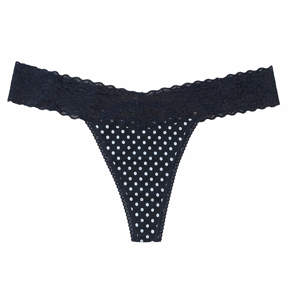 B Johnson Women's Thong Panties 3 Pack Classic Lace Thong