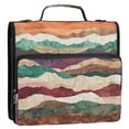 thumbnail image 5 of FORMRS Zipper Binder with Shoulder Strap 2-inch Ring 500 Sheet Capacity File Bag, Artistic Desert Waves, 5 of 5