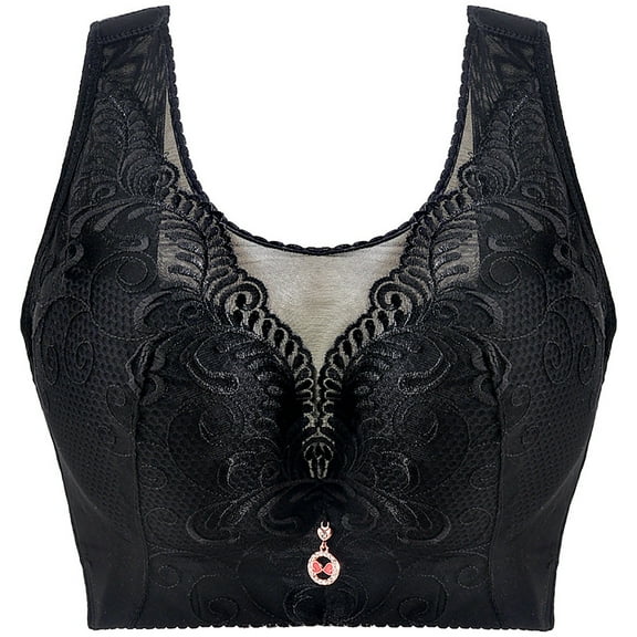 Tbopshirt Wirefree Bras for Women Plus Size,Women Bras Women's Underwear Thin No Steel Breathable Bra