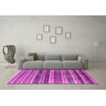 thumbnail image 3 of Ahgly Company Indoor Rectangle Solid Pink Modern Area Rugs, 2' x 4', 3 of 4