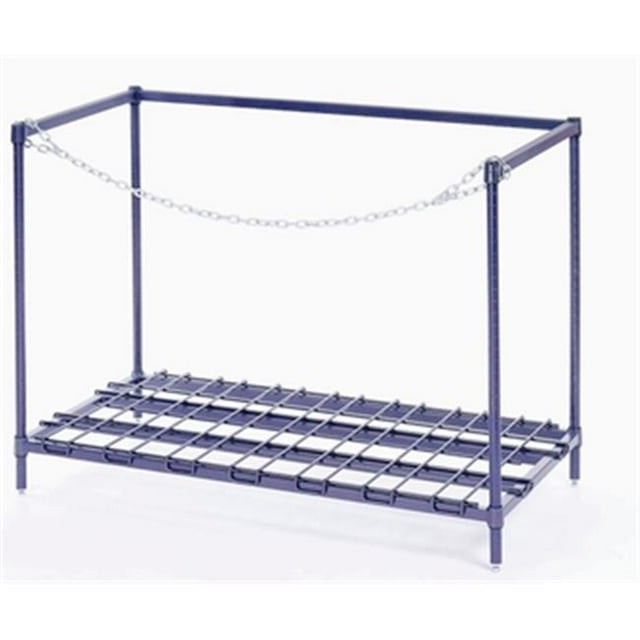 Nexel Industries ST2448Z 3 Side Frame Syrup Tank Rack, Poly-Z-Brite - 30 x 24 x 34 in.