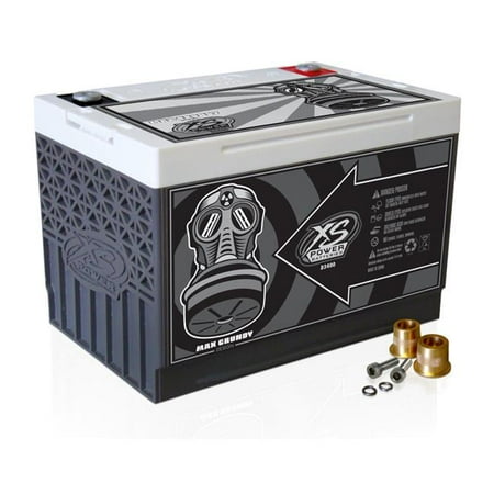 XS Power D3400 12V 3300 amp Sealed Power Cell Car Battery with Hardware