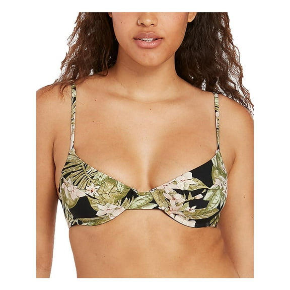 Volcom Womens Floral Underwire Bikini Swim top
