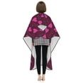 thumbnail image 7 of ZICANCN Hair Cutting Cape for Adults,Romance Hearts Flowers Cape Salon Barber Cape for Hair Stylist Shampoo Capes Waterproof , 55x66 Inch, 7 of 7