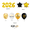 Suit five, variant on Graduation Decorations Balloons, Black and Gold 2026 Grad Balloon for Boys Girls Party Supplies Outdoor Indoor