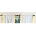 thumbnail image 4 of Lined Rod Pocket Sari Curtains 80" W x 120" L matching tieback Handcrafted White Indian Drapes with Lining Offering Privacy and Insulation Perfect for Living/Bedroom/Dining Room Sold in Pair, 4 of 5