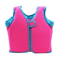 CxhicLuv Kids' Life Jacket, Bright Color, Comfortable, Secure Closure – Ideal for Swimming Pools, Beaches, Lakes, Children's Buoyant Vest for Toddlers, Young Children, Hot Pink