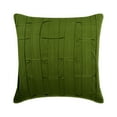 thumbnail image 6 of Decorative Green Pillow Case&nbsp;Cover, 22x22 inch (55x55 cm) Suede Cushion Cover, Pillow Covers with Pintucks & Textured, Solid Color Patterned, Modern Style Pillowcase - Green Love Tune, 6 of 11
