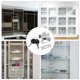 thumbnail image 4 of FELTECHELECTR Cerradura para vitrina de cristal, cerradura para puerta de cristal para tienda, hogar, 4 of 6