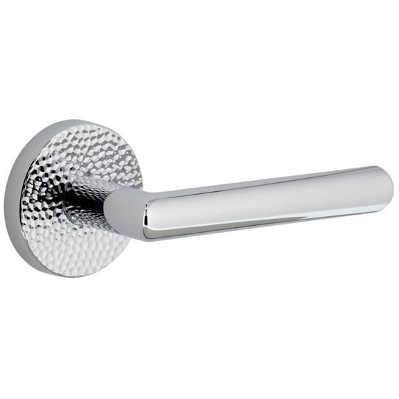 Viaggio Clomhmmod_Psg_234_Rh Circolo Hammered Right Handed Solid Brass Passage Door Lever