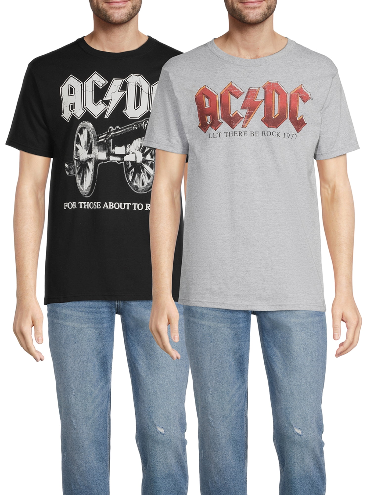 AC/DC Men's and Big Men's Graphic Tees, 2-Pack - Walmart.com