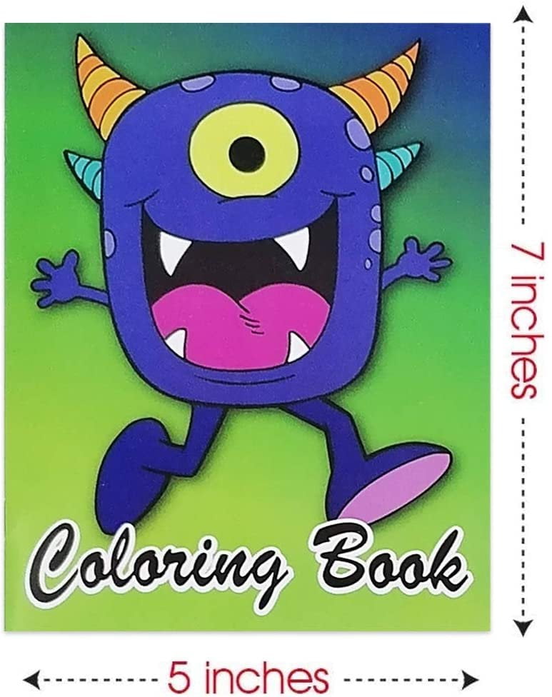 ArtCreativity Assorted Mini Coloring Books for Kids Birthday Party Gift,  Bulk Pack of 20 