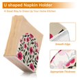 thumbnail image 5 of Yayeee Napkin Holder for Table Set of 2 Kitchen Paper Tissue Organization, Pink Flowers, 5 of 8