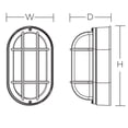 thumbnail image 4 of Afx CAPW050804L30ENBK Cape 1 Light 9" Tall Led Outdoor Wall Sconce - Black, 4 of 6