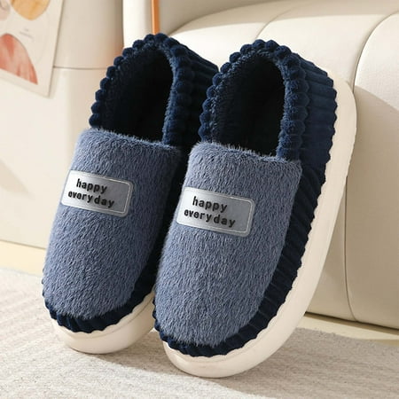

Daznico Warm Slippers Men Slippers Indoor And Outdoor Autumn And Winter Fashion And Comfortable Indoor Warm Flat Soft Non Slip 11
