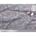 thumbnail image 3 of Soimoi Gray Rayon Crepe Fabric Christmas Theme Party Printed Fabric 1 Yard 46 Inch Wide, 3 of 3