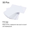 thumbnail image 2 of Etiquetas de envío de plástico impermeables Uxcell de 50 piezas blancas 2 x 3.5", 2 of 6