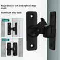 thumbnail image 2 of Sylvtty Barn Door Lock Simple Installation Anti-Theft Heavy Duty Bar Gate Latches Safety Slide Door Lock for Bathroom Garden, 2 of 7