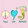 thumbnail image 2 of CafePress - Peace,Luv, Mermaids Infant Bodysuit - Baby Light Bodysuit, Size Newborn - 24 Months, 2 of 4
