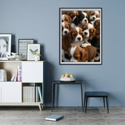 Diamond Art Kit for Adults, Beagle Puppy Bundle Bliss Diamond Painting for Adults Beginners, DIY Diamond Art Painting Kits, 5D Diamond Painting Crafts for Home Decor 12x16 Frameless