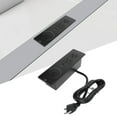 thumbnail image 1 of Recessed Power Strip, Desktop Outlet Flame Retardant Shell US Plug 125V 15A  for Home for Furniture Installation Black,White, 1 of 7