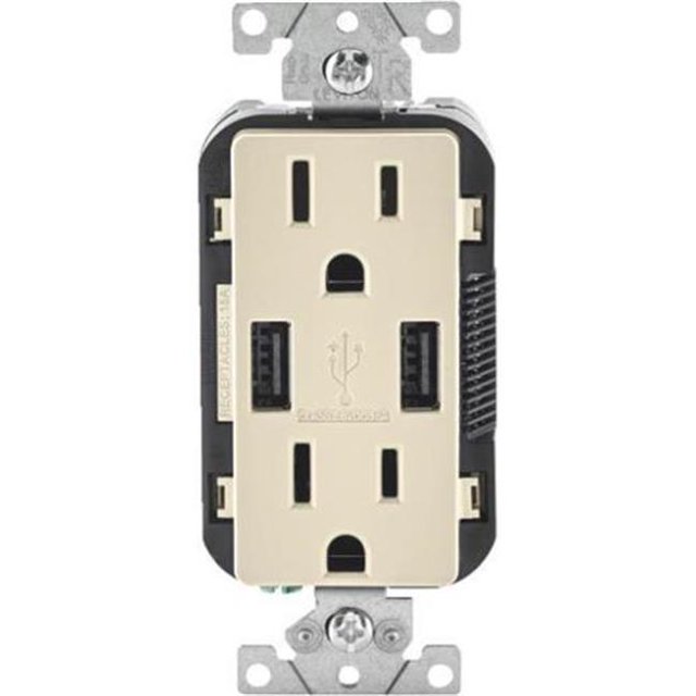 Amande Légère 15 Ampères USB & Prise Combinée