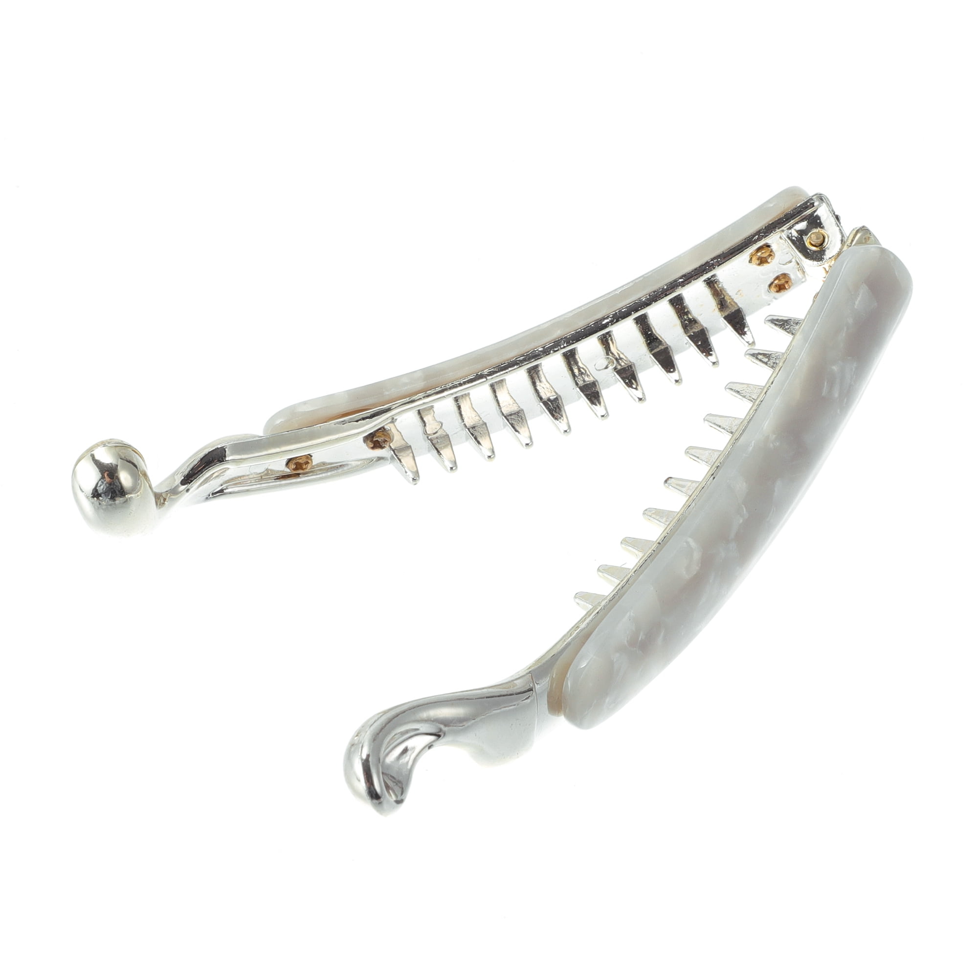 Unique Bargains Elegant Hair Clip for Hairdo Styling and Daily Use White