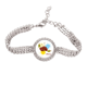 thumbnail image 1 of Cereza fruta acuarela ilustración patron Pulsera de tobillera de cadena de tenis, joyería de diamantes, 1 of 3