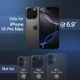 thumbnail image 2 of JETech Magnetic Case for iPhone 16 Pro Max 6.9-Inch Compatible with MagSafe, Translucent Matte Back Slim Shockproof Phone Cover (Storm Blue), 2 of 6